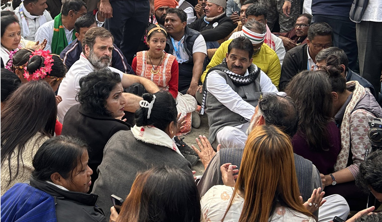 Rahul gandhi Assam protest